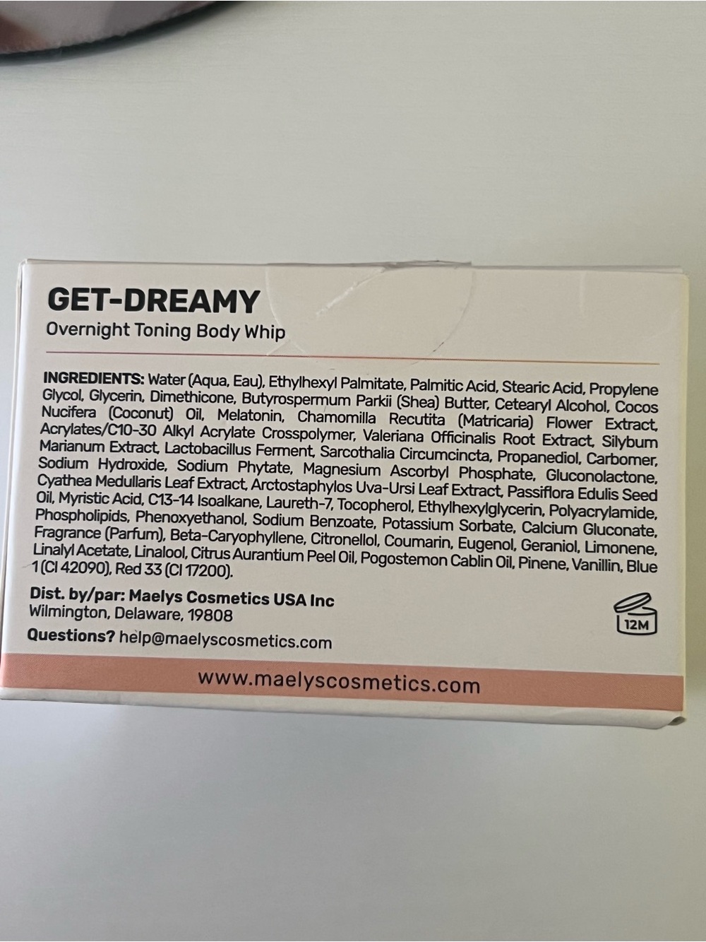 New~MAËLYS GET-DREAMY Overnight Toning Body Whip - Beige & Mustard - Picture 4 of 7
